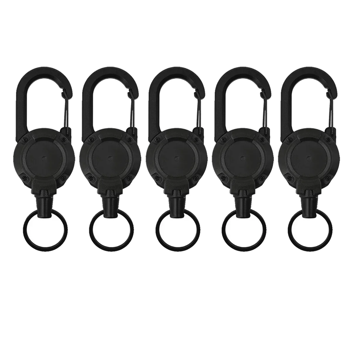 5PCS Prostem Zložljive Žičnih Vrvi Zložljive Keychain Kolutu Zložljive Ključnih Verige z jeklenim Kablom Key Ring Orodje Slike 0